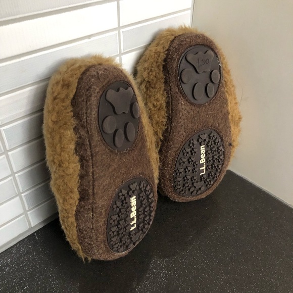EUC L.L. Bean Animal Paws toddler Moose slippers - Picture 6 of 8